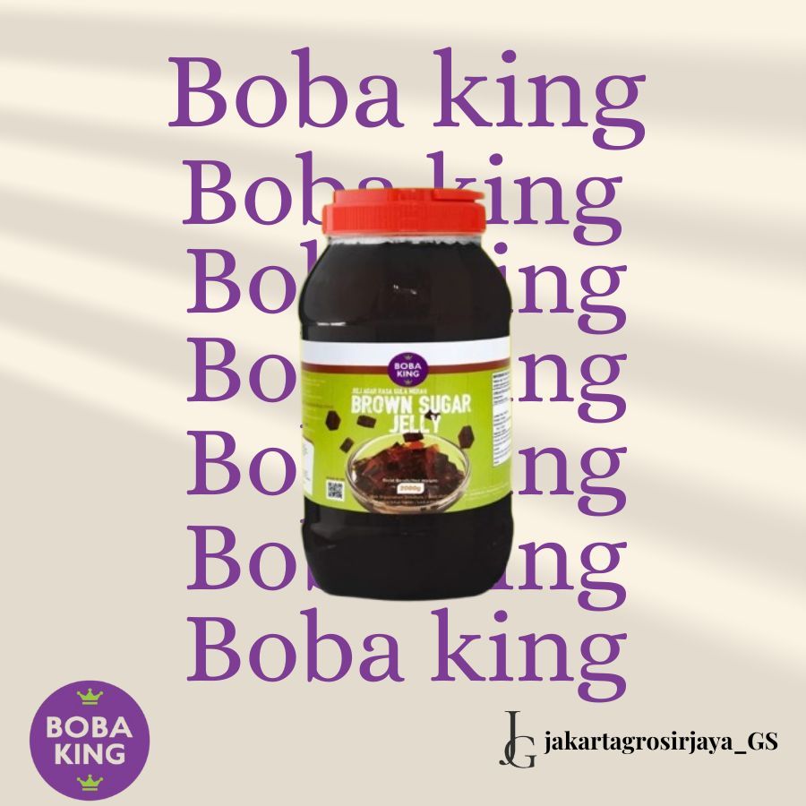 Brown Sugar Jelly Boba King / Jelly Rasa Gula Aren merk Boba King