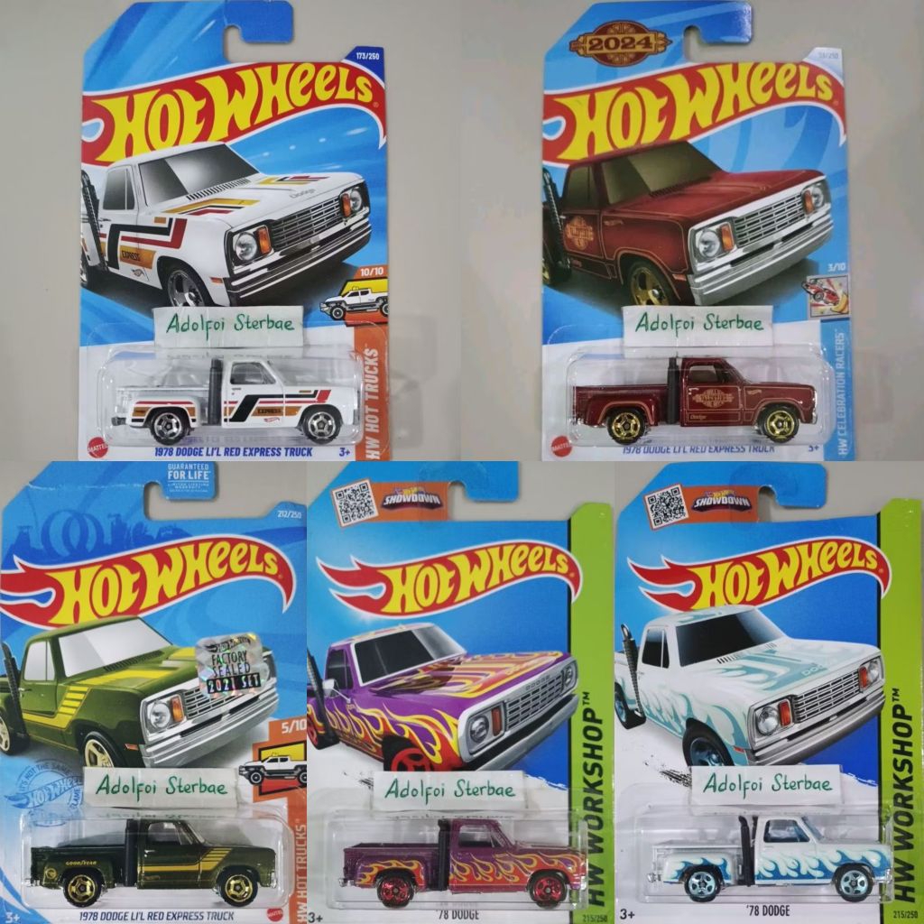 hotwheels hot wheels '78 1978 dodge li'l lil red express truck hw workshop pick up pickup truck hw c
