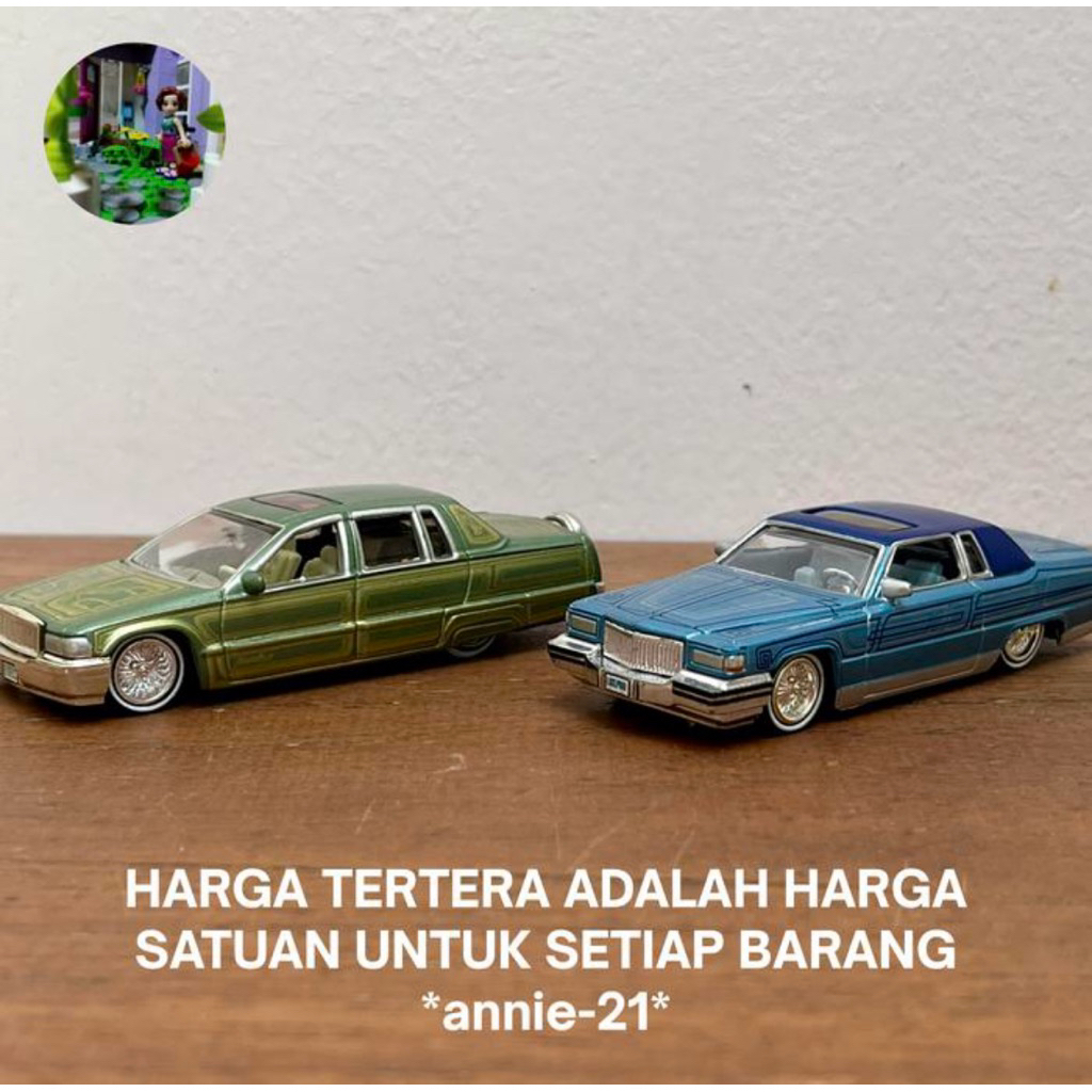 Cadillac Brougham dan Fleetwood - JADA Toys Homie Rollers 1/64