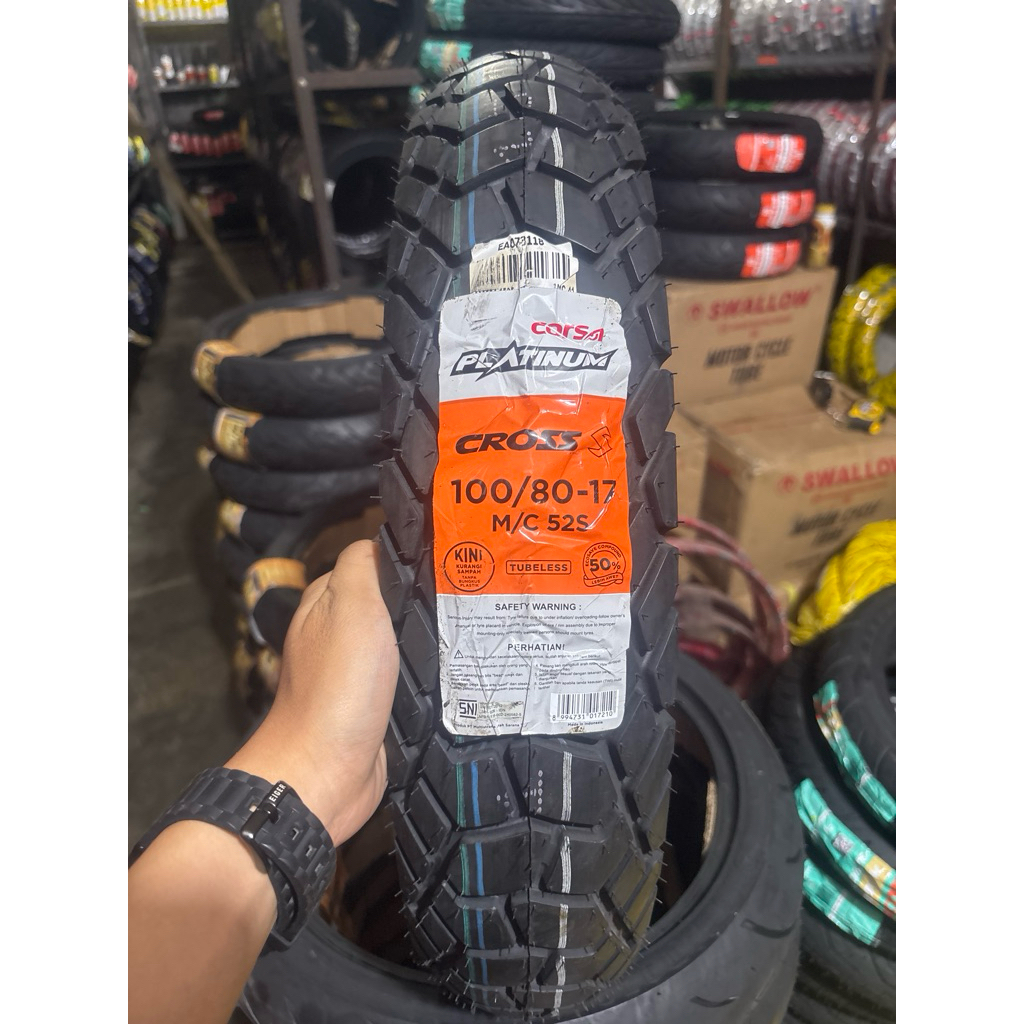 CORSA PLATINUM CROSS S 100/80 RING 17 TUBELESS