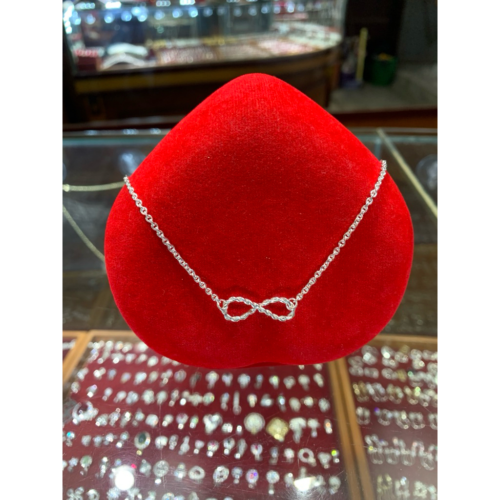 Kalung Perak Model Infinity