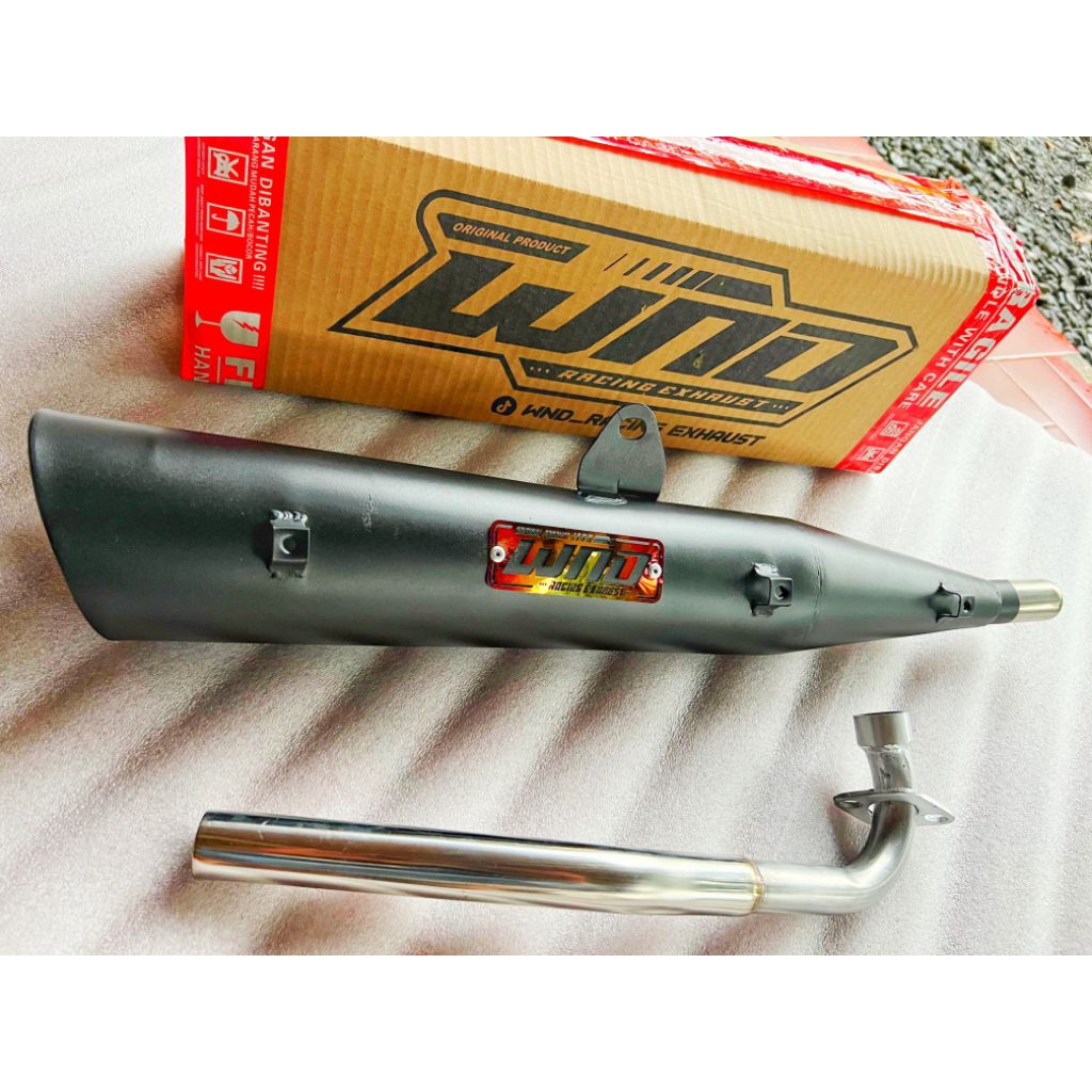 knalpot standar racing Supra x125 ,Astrea grend ,karisma hitam doft suara bas adem by wnd racing