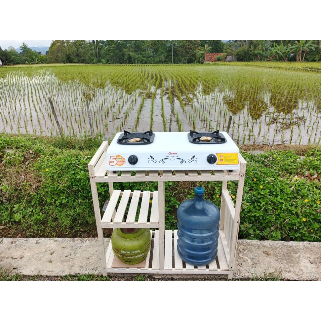 RAK KOMPOR 5 SUSUN,RAK KAYU 5 SUSUN,RAK SERBAGUNA 5 SUSUN