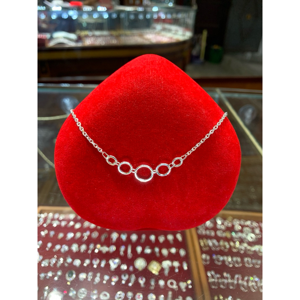 Kalung Perak Model Cincin Ganda