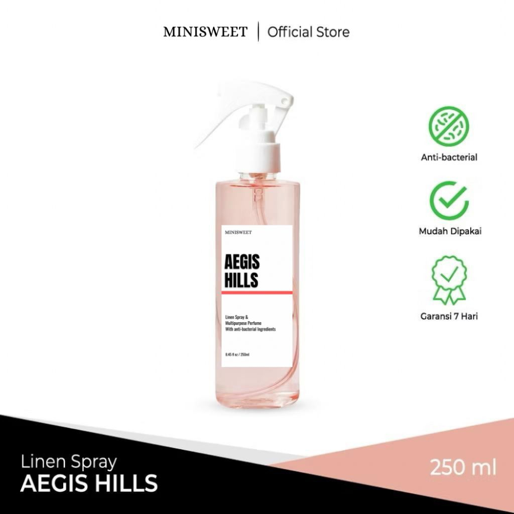 MINI SWEET - AEGIS HILLS 250 ml LINEN SPRAY ANTI BACTERIAL