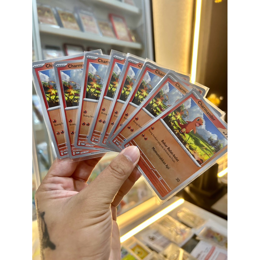 Charmander HOLO promo 1 kartu POKEMON tcg card set Indonesia NON (english japan box sr hr sar csr ch