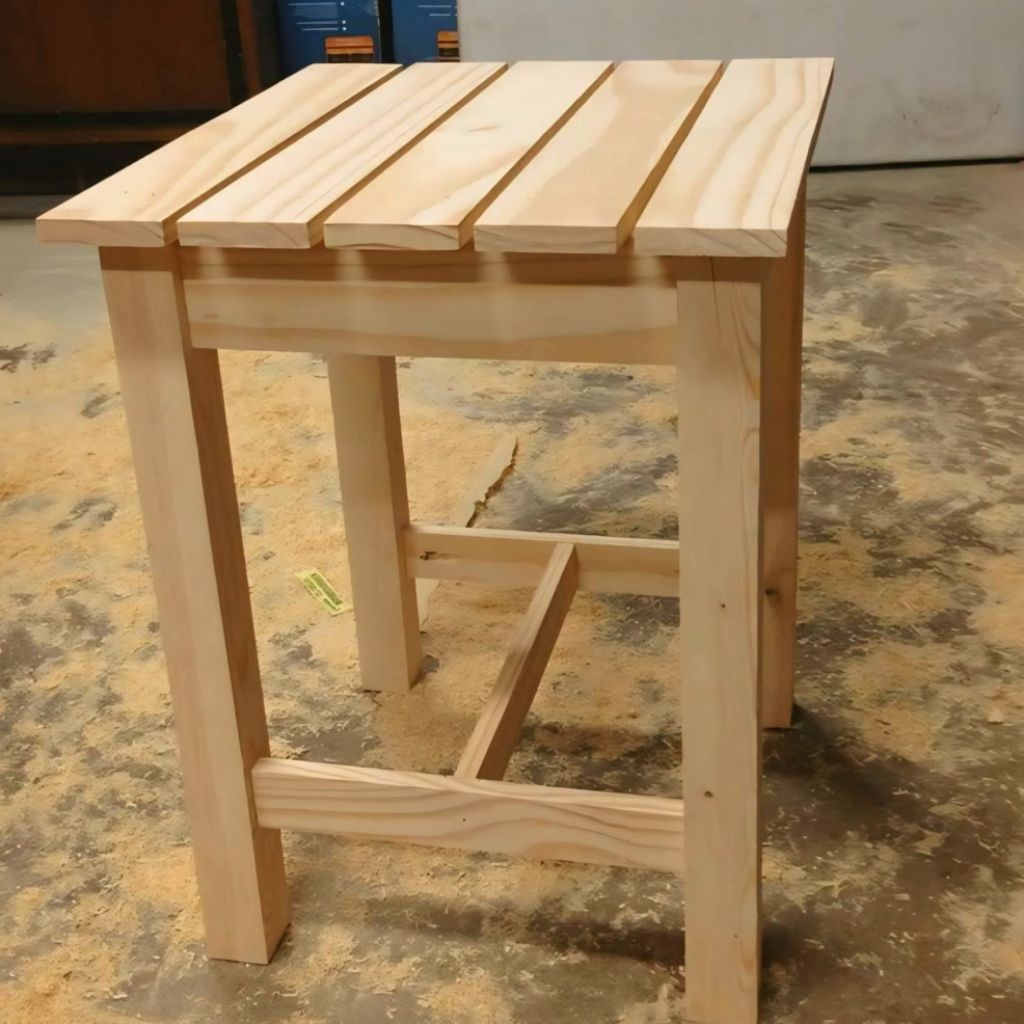 kursi bar 35x35x50 bangku palet dapur aestetik