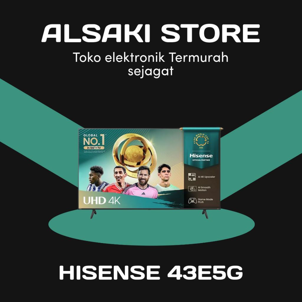 HISENSE 43E5G HD ANDROID TV 43
inch