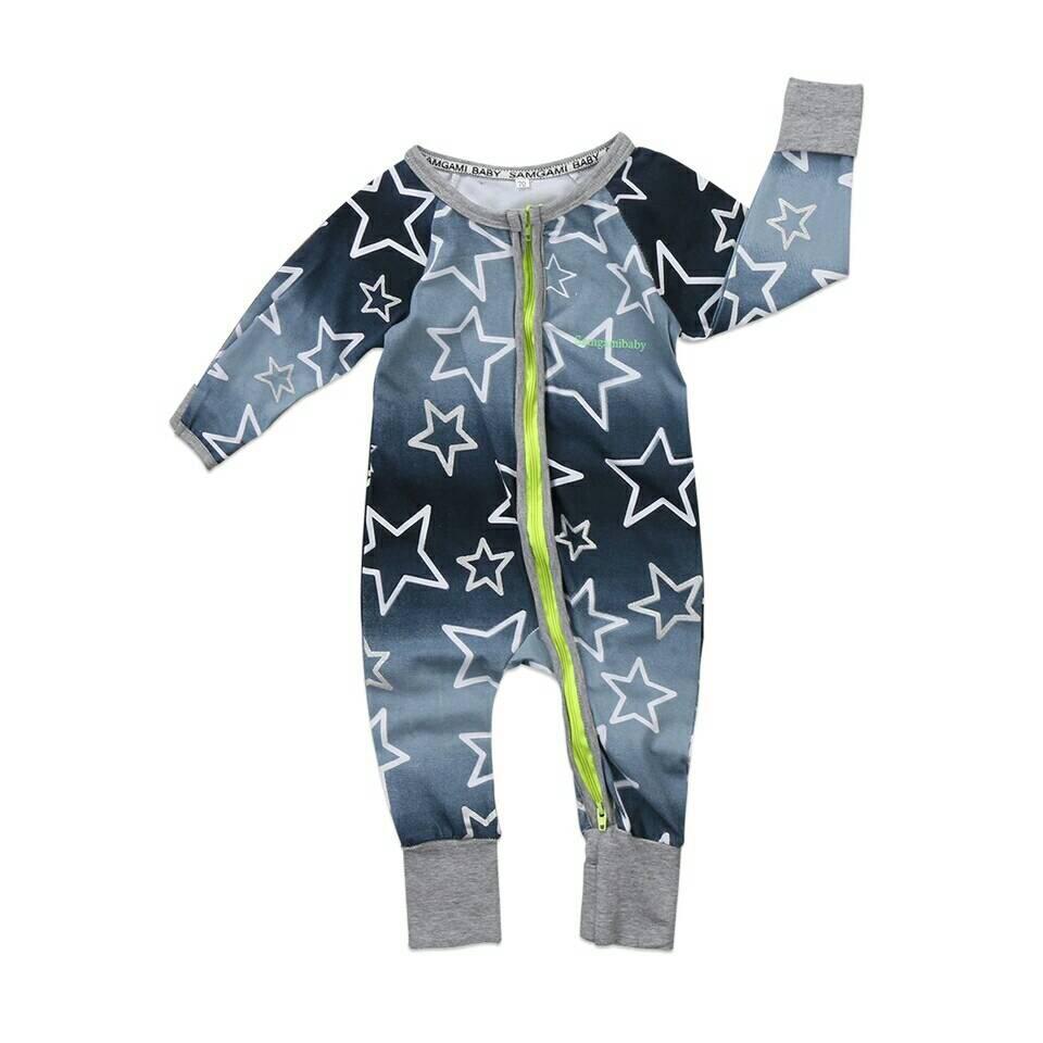 Baju bayi | Baby Sleepsuit | Baby Jumpsuit (Starry Sleepsuit)