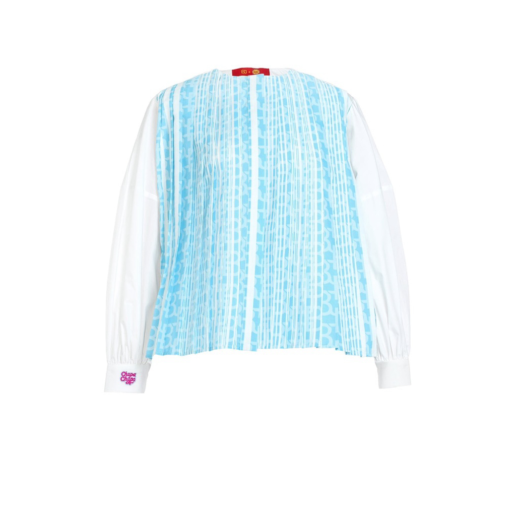 benang jarum chupa chups crop shirt