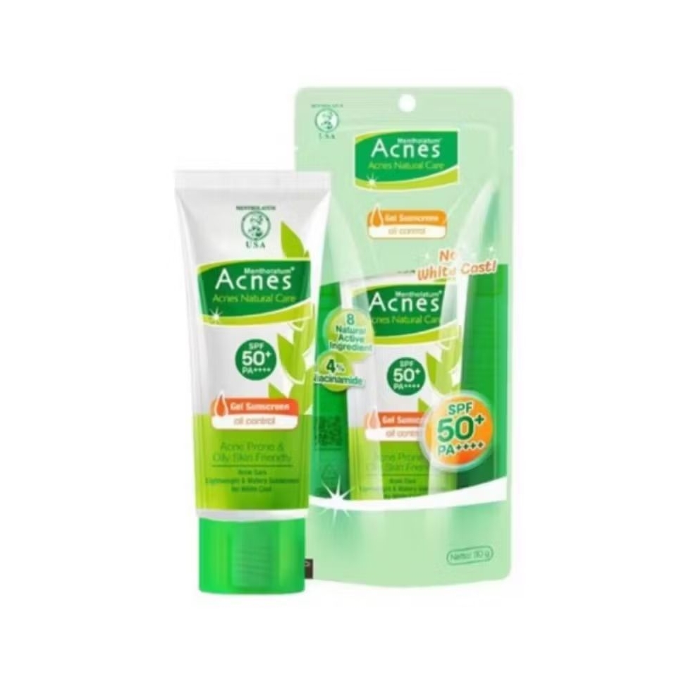 Acnes Natural Care Gel Sunscreen Oil Control SPF 50+ PA++++ / Acnes Sunscreen 30gr