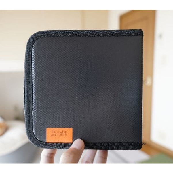 Tempat Penyimpanan Kaset DVD CD Tas Kaset Disc Storage Bag DVD Muat 20 Disc