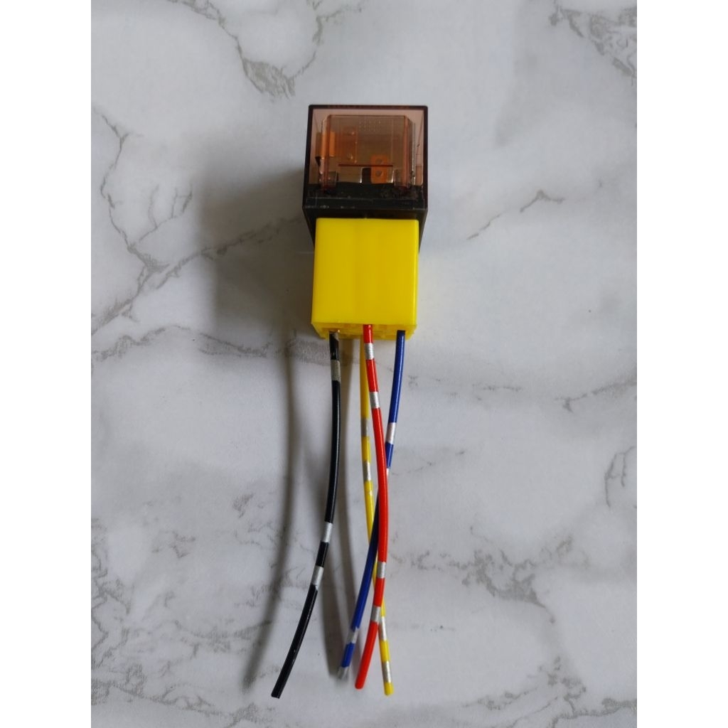 relay 4 kaki plus socket relay4 kaki satu set socket