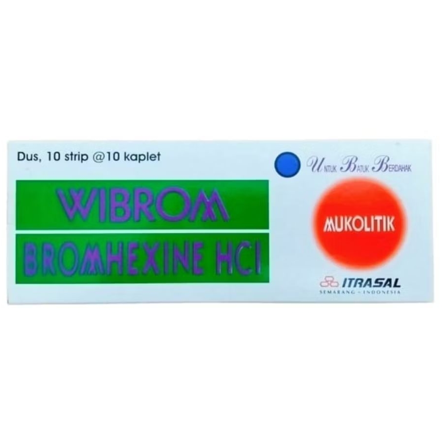 WIBROM - Bromhexine HCl 8mg (100's /Dus)