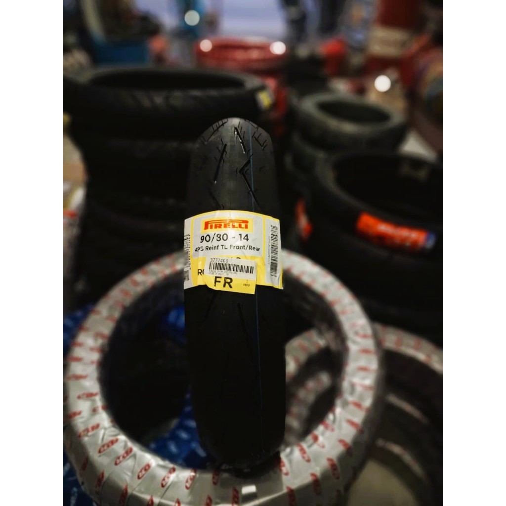 BAN  PIRELLI RING 14 90/80  DIABLO ROSSO SPORT TUBLES MOTOR VARIO,BEAT,SCOOPY