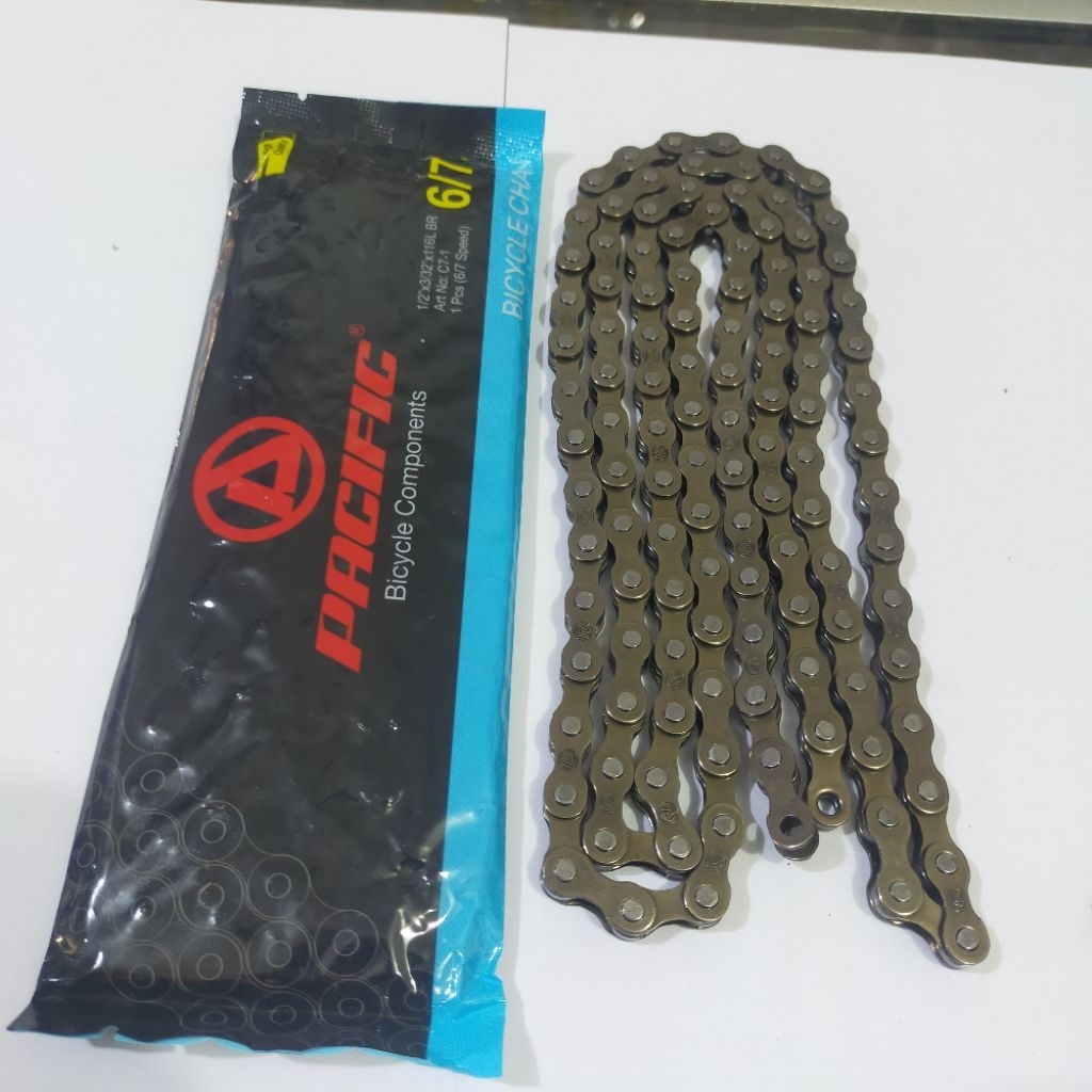 rantai pacific 6/7 speed Rante balap sepeda rantai 116L operan Gigi