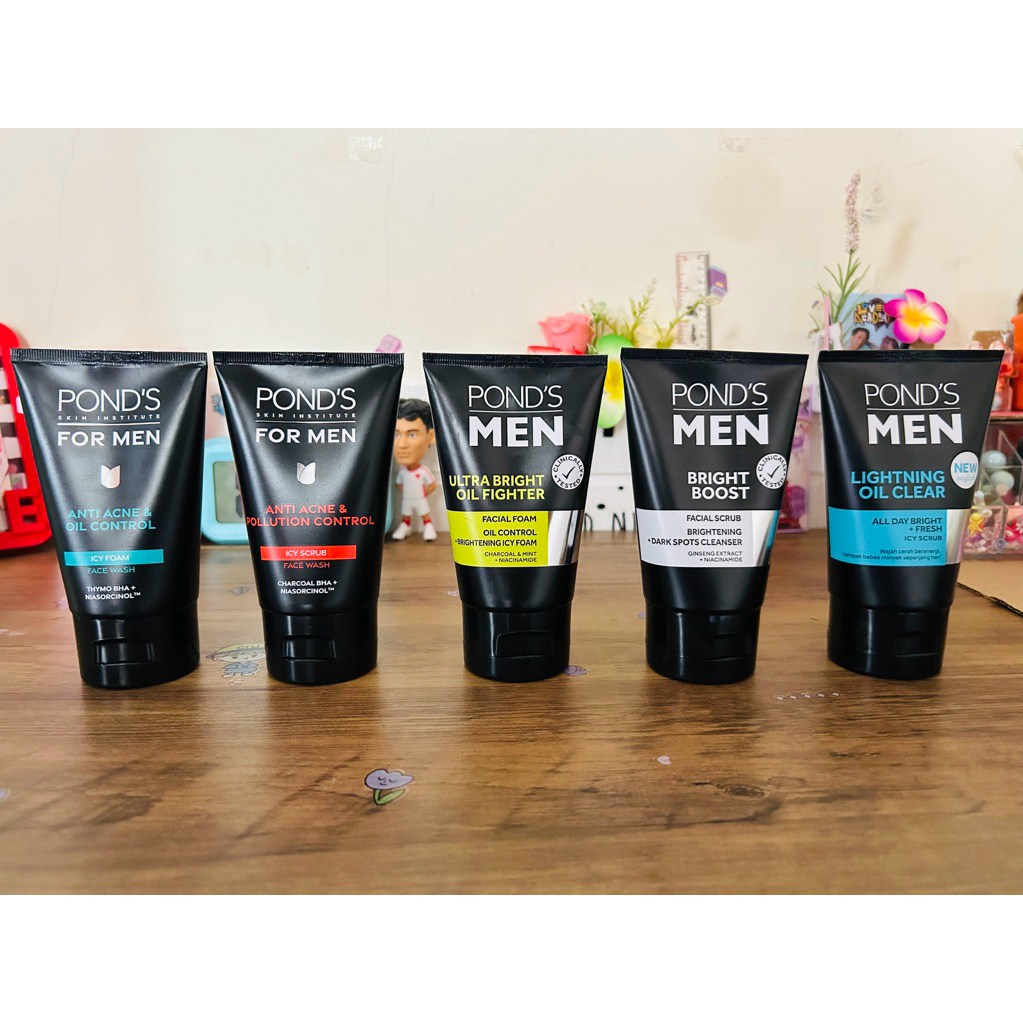 PONDS Men Facial Foam / Ponds Men Facial Scrub 100gr