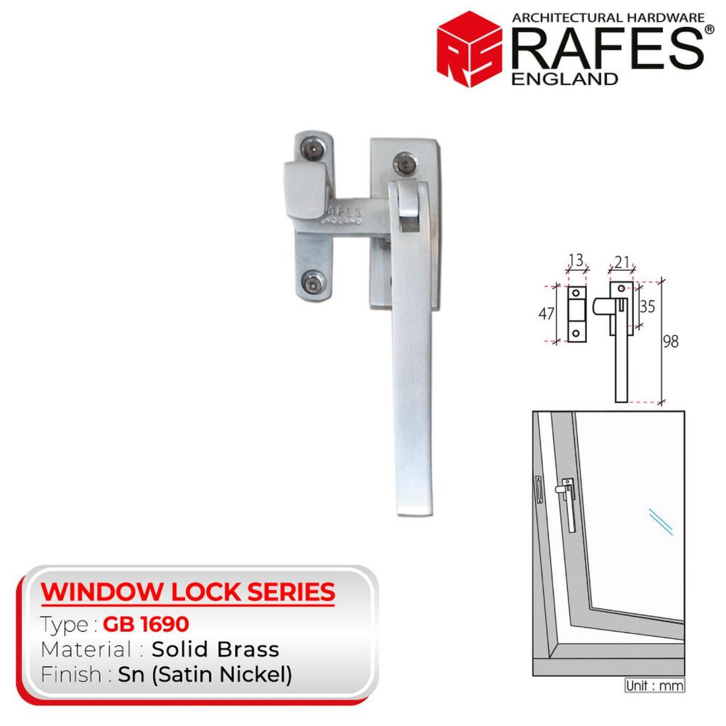 RAMBUNCIS LOCK RAFES SOLID BRASS