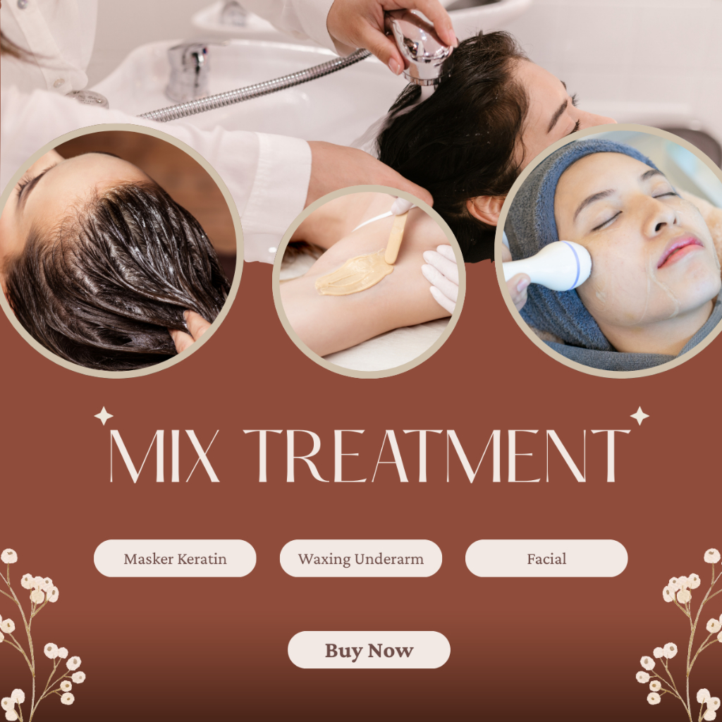 Masker Keratin + Waxing Underarm & IPL + Facial