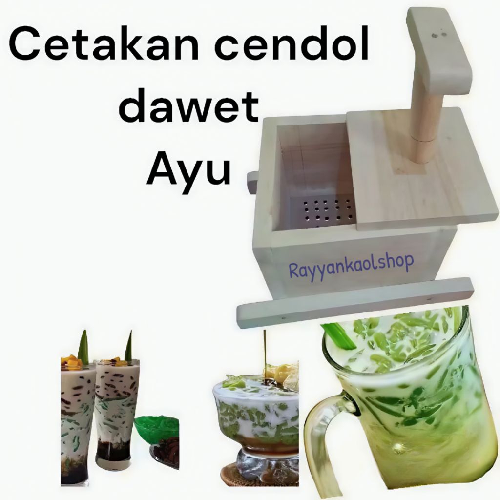 Cetakan Cendol Dawet Ayu Bahan Kayu Pilihan Food Grade/Cetakan Cendol