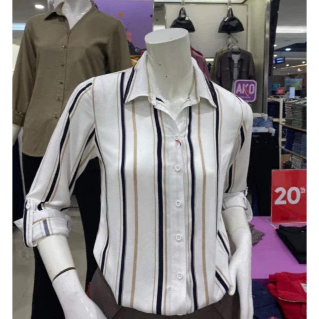 Kemeja Putih Cardinal Girl Slimfit Katun S-XXL