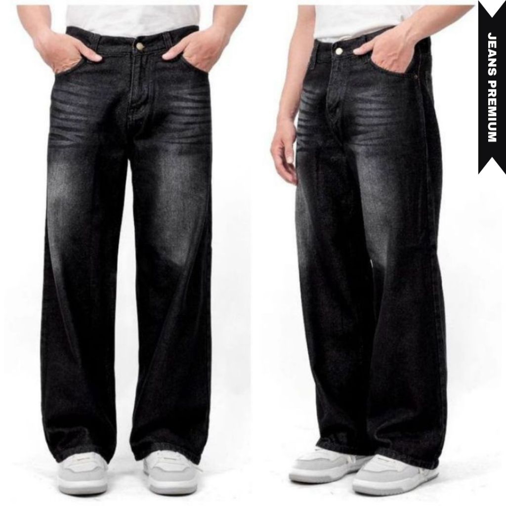 CELANA JEANS TEBAL ANAK SMP 12 SAMPAI 17 TAHUN SIZE LAKI LAKI PEREMPUAN celana skena gombrong dewasa