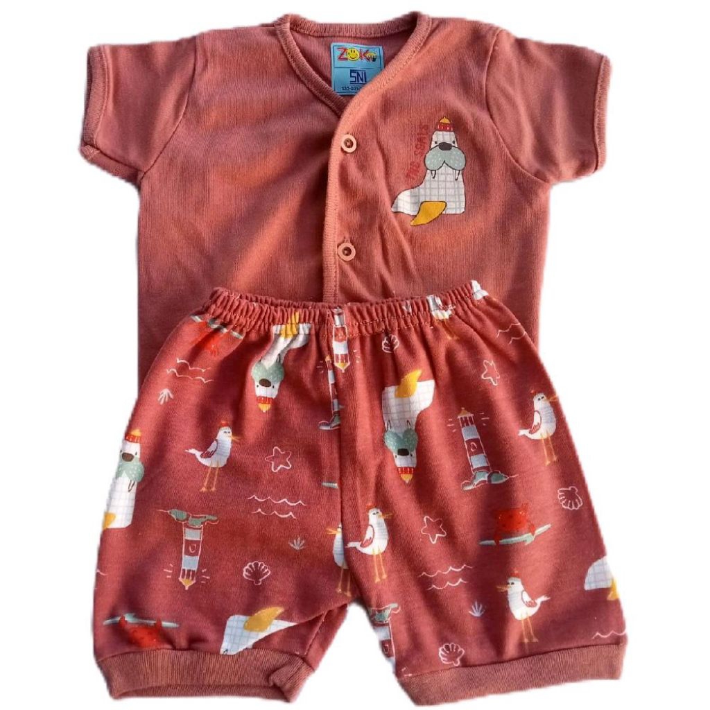 Satuan Setelan Baju Anak Bayi Zoko 0-3 Bulan