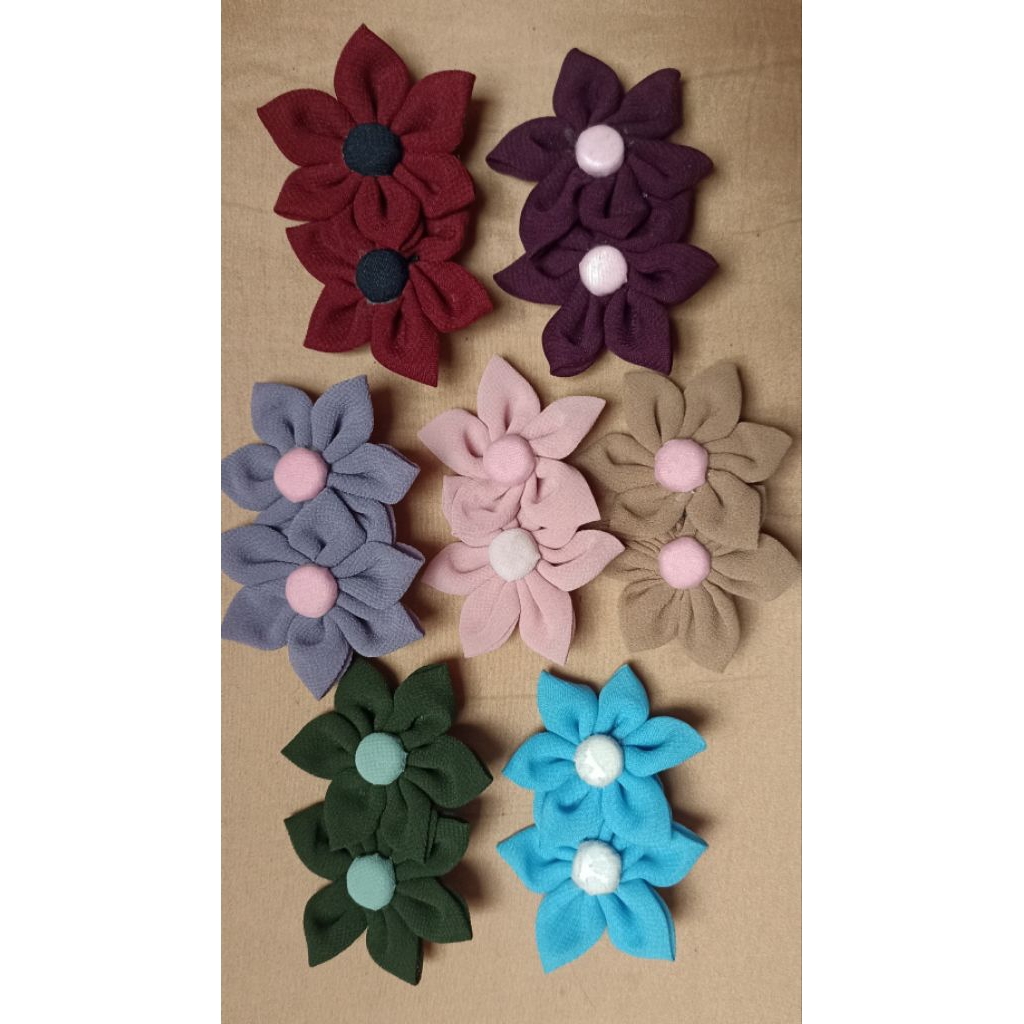 Bros bunga kain / Bros bunga Krisan / Bros hijab