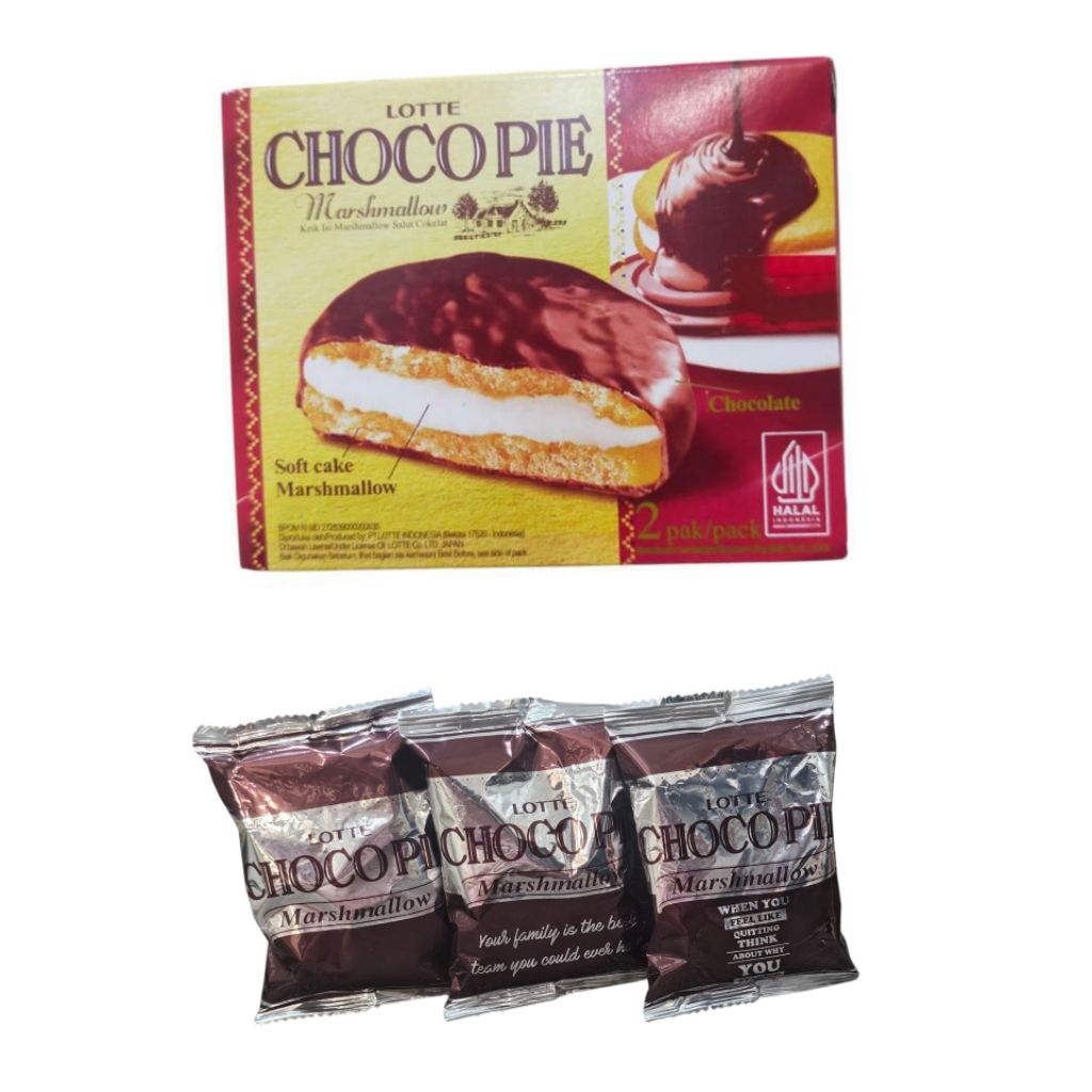 Choco Pie Marshmallow dus( 1 pack isi 2) / tanpa dus