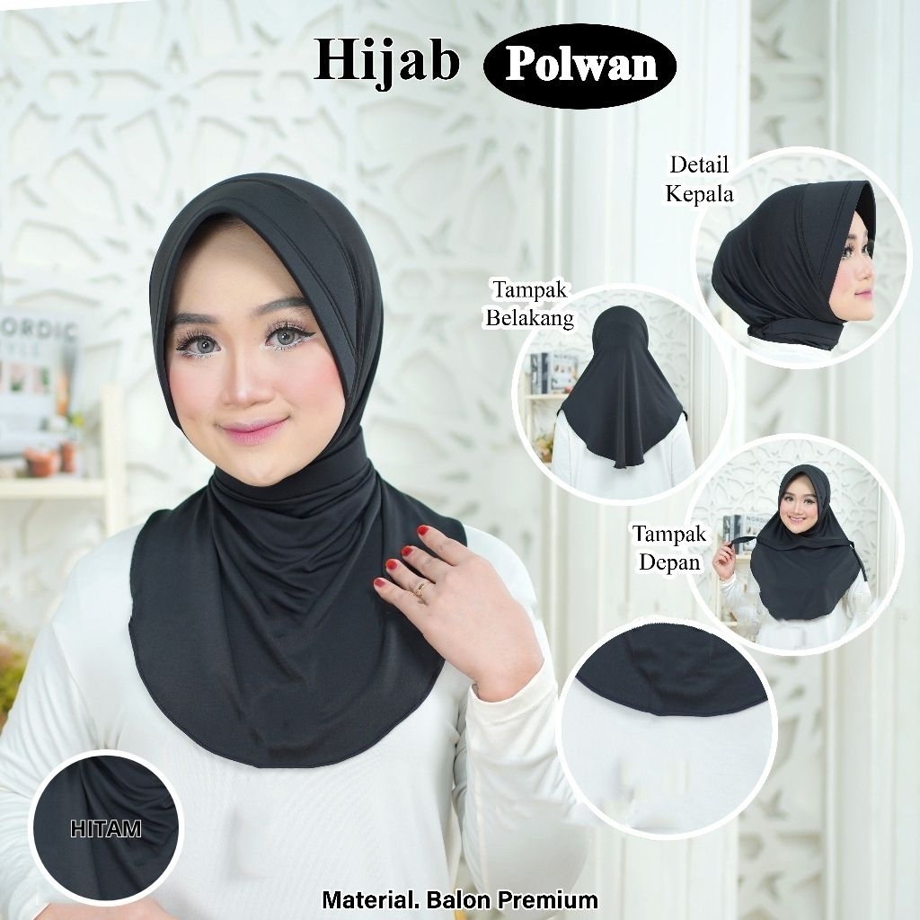 HIJAB BERGO DINAS / BERGO DINAS ANTI TEMBEM SPANDEX