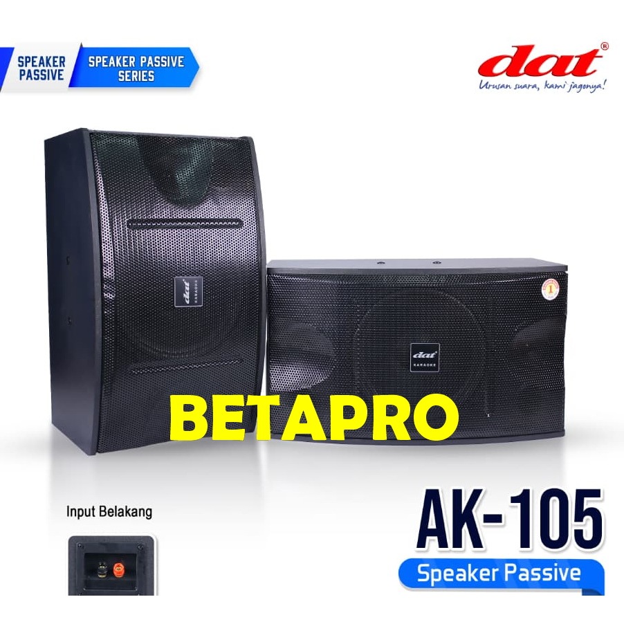 SPEAKER PASIF KARAOKE 10 INCH DAT AK 105 / AK105 DAT AK-105 ORIGINAL 1SET ( 2PCS)