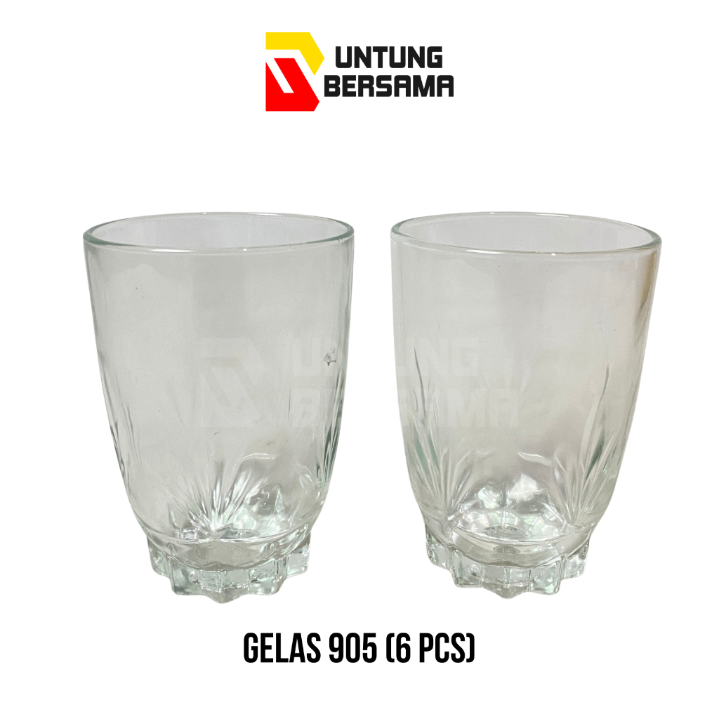 (6 PCS) GELAS KOPI KACA BELING MODEL 509 / GELAS TEH/ GELAS KACA
