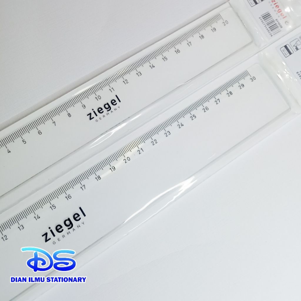 Ziegel Penggaris Ziegel Germany Panjang 30cm - Alat Ukur Presisi & Tahan Lama untuk Sekolah & Kantor