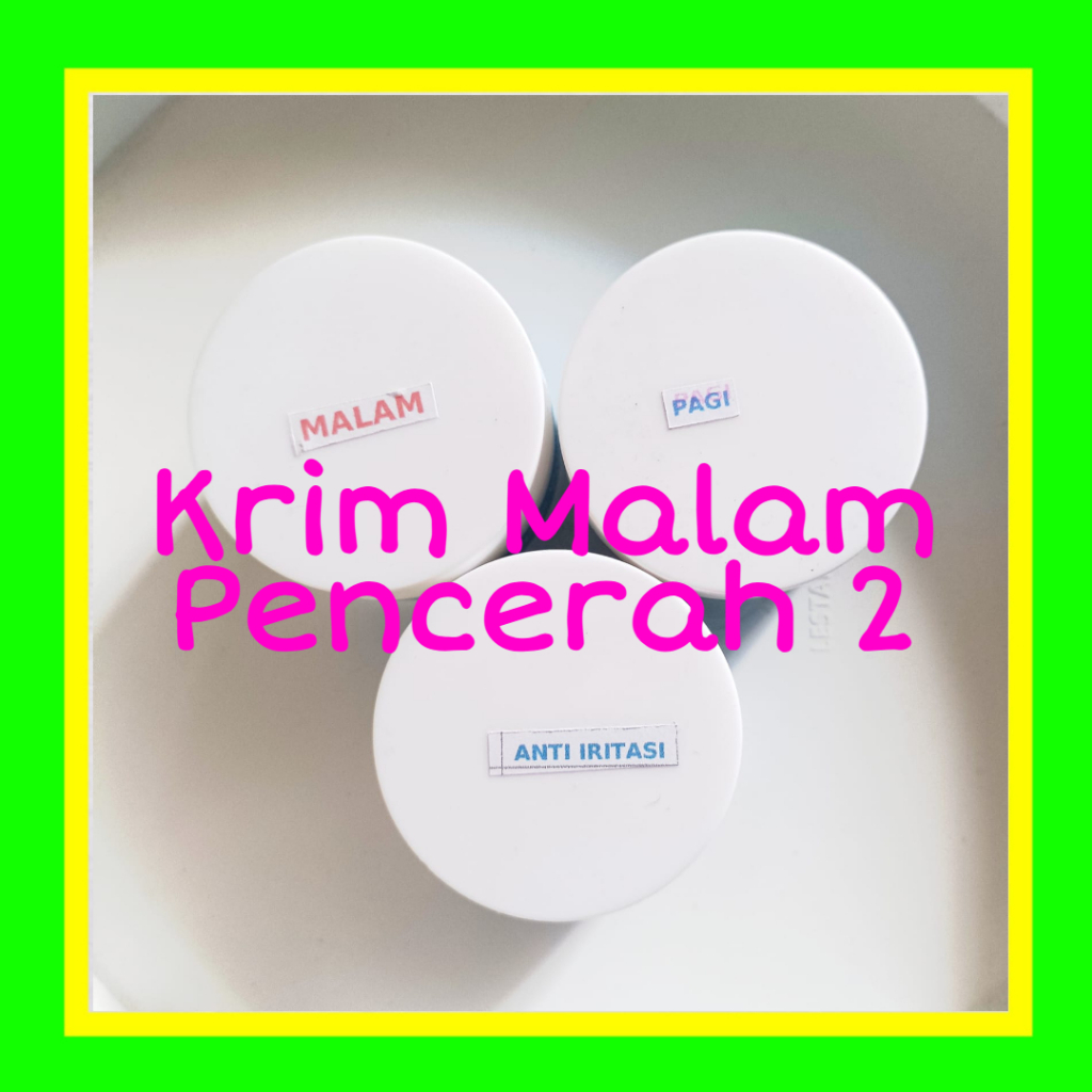Krim Malam Pencerah 2 Naavagreen NG W3 Whitening Night Cream 10 gram by dr Fredi Setyawan Skincare O