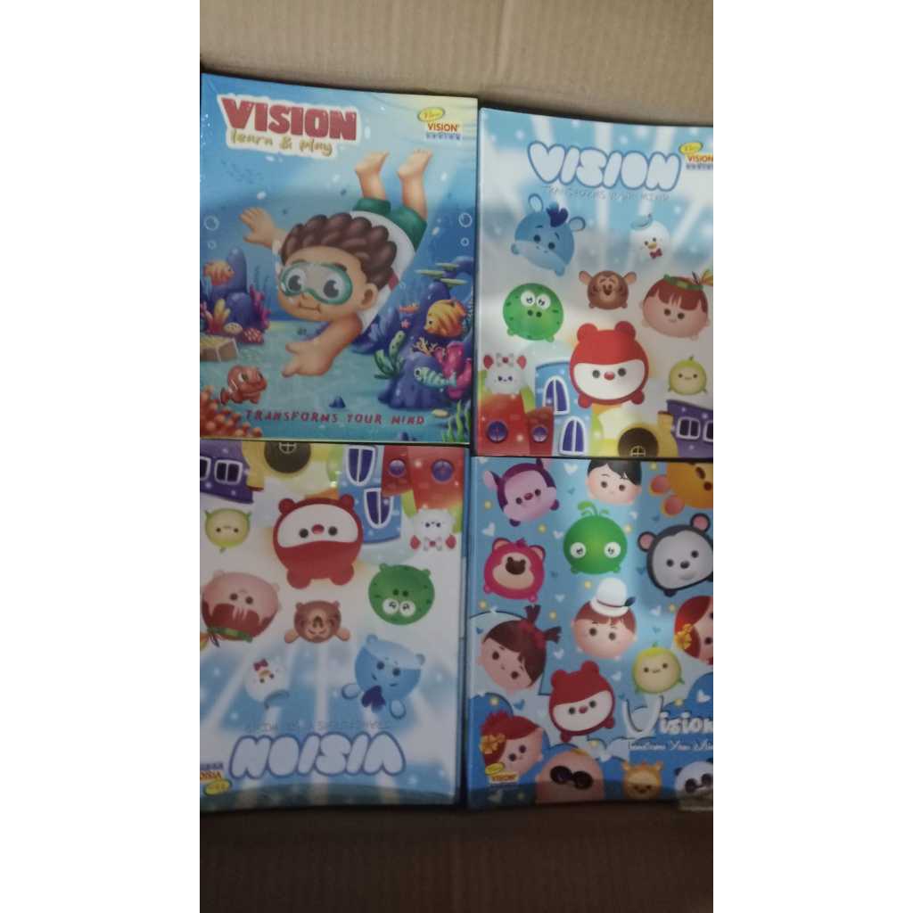 (1 PACK=10 PCS) Buku Tulis Vision 32/ Buku Tulis 32 Lembar/ Buku Vision/ Buku Tulis 32 Lembar 10 Buk