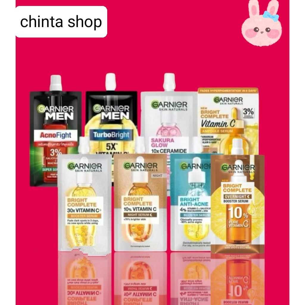 Ready Stok (Sachet) GARNIER SERUM Booster Serum 7.5ml