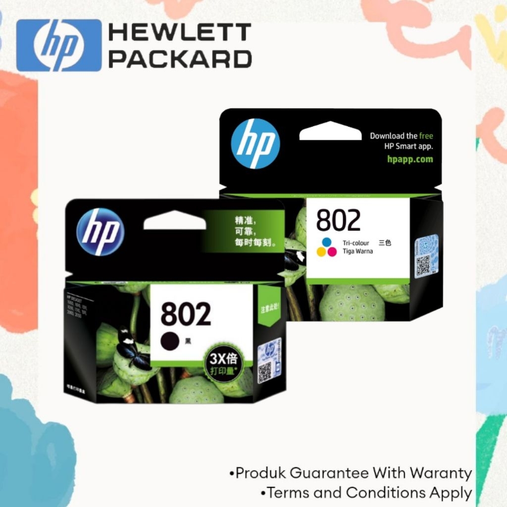 TINTA HP 802XL BLACK & COLOR