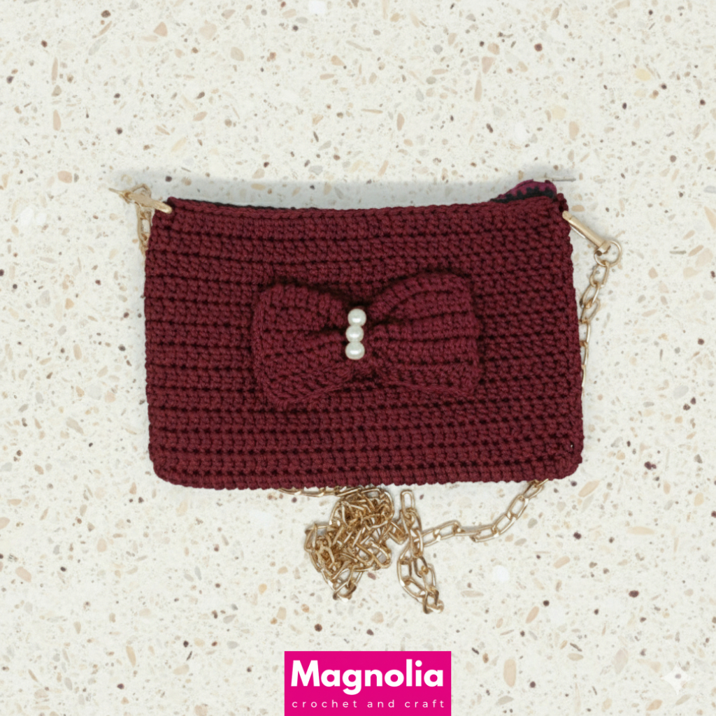 Tas wanita rajut selempang K1220 / tas wanita hangout / tas pesta / handmade crochet