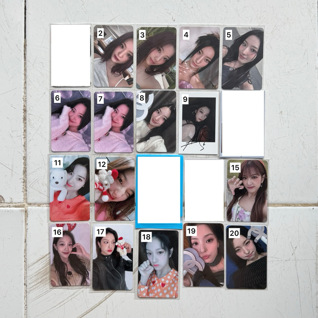 fromis_9 photocard saerom hayoung jiwon jisun seoyeon chaeyoung nagyung jiheon stamp feel good broad