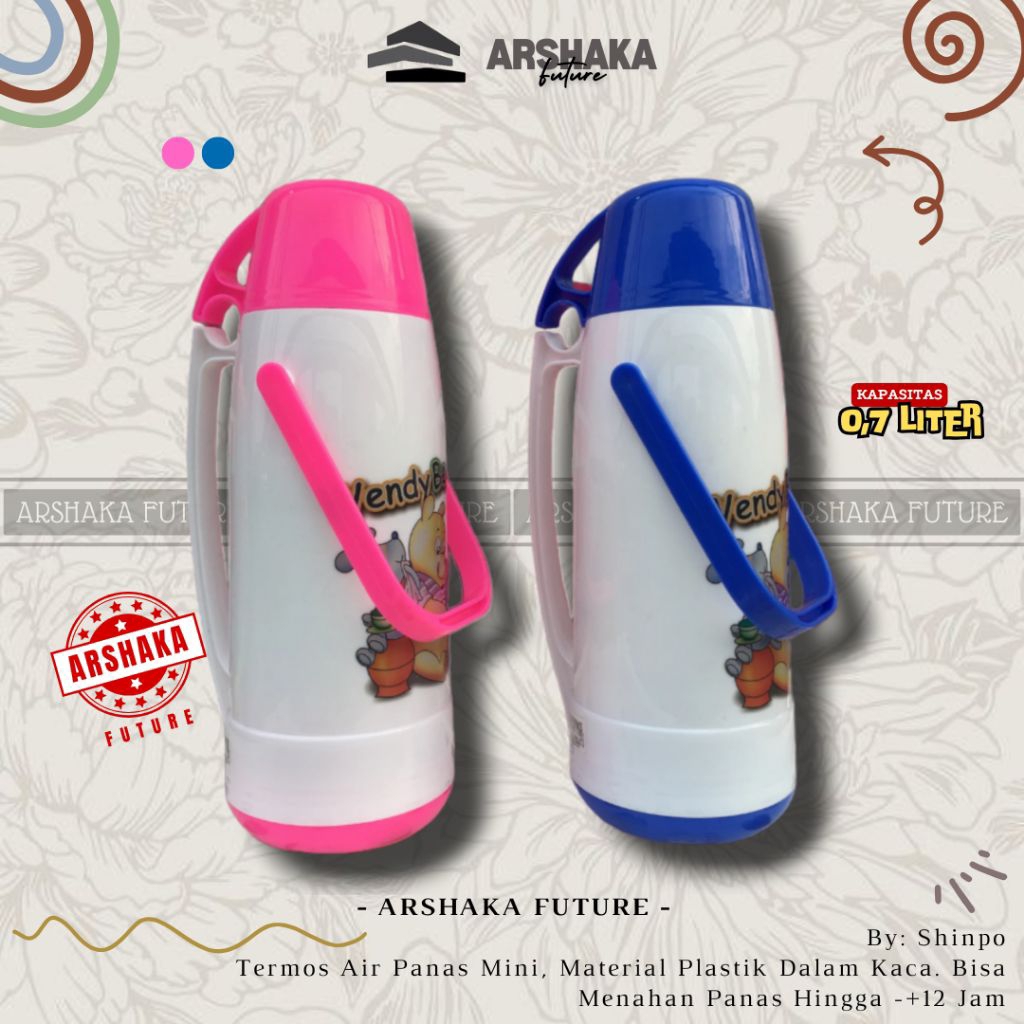 Shinpo - Termos Air Panas Mini 0,7 Liter - Termos Piknik Kecil