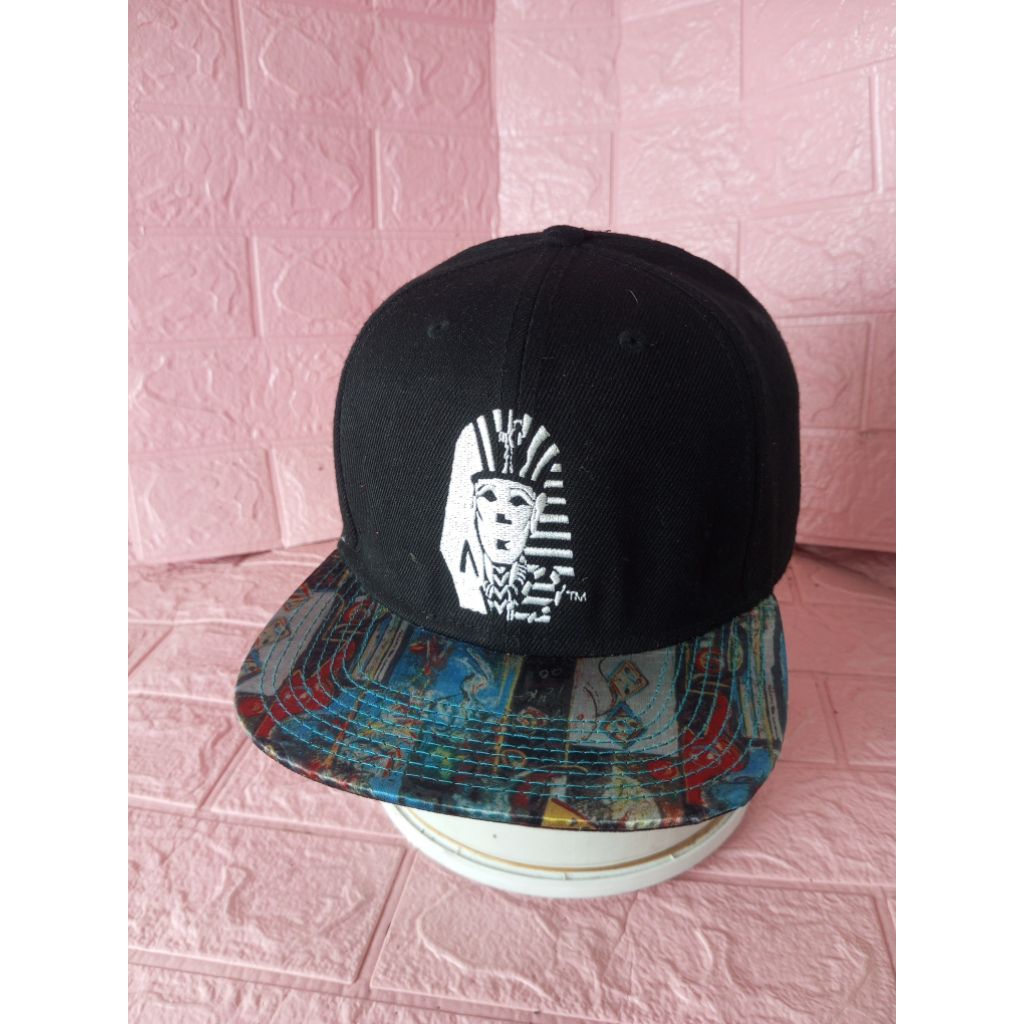 Topi Last Kings Rapper Tyga Logo Pharoah King TUT Snapback Hat Adjustable desain Firaun keren Wool u