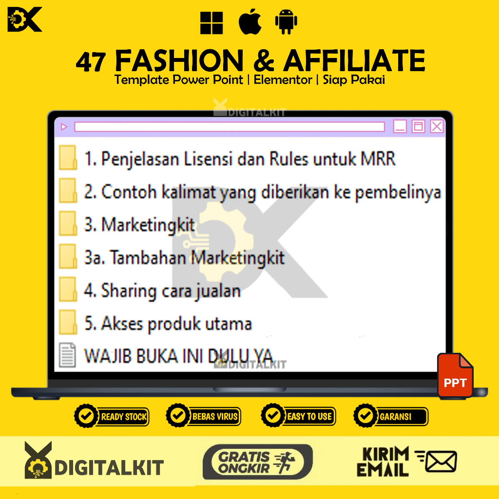 [T0404] 47 Template Fashion & Affiliate | Elementor | Siap Pakai