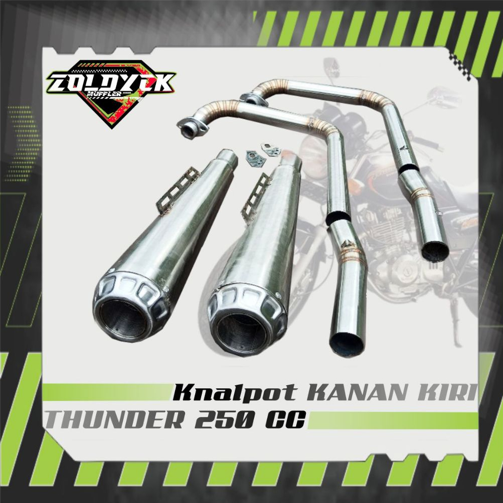FULLSYSTEM KNALPOT THUNDER 250 KANAN KIRI