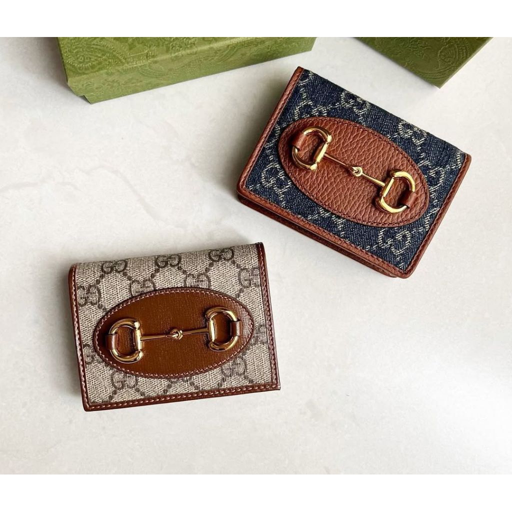 Horsebit 1955 compact wallet ready brown