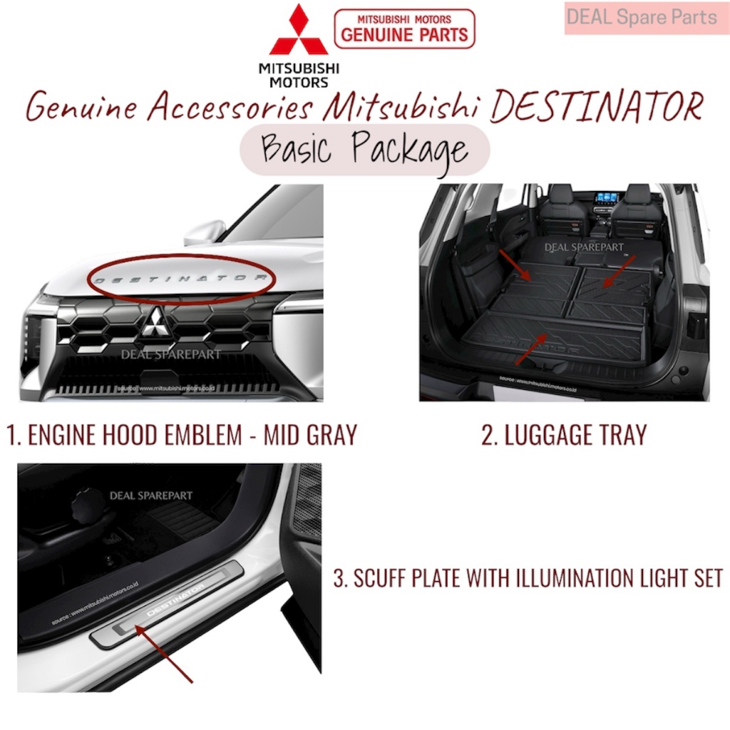 Basic Package Paket Dasar Aksesoris DESTINATOR Accessories Original Mitsubishi SPA11001