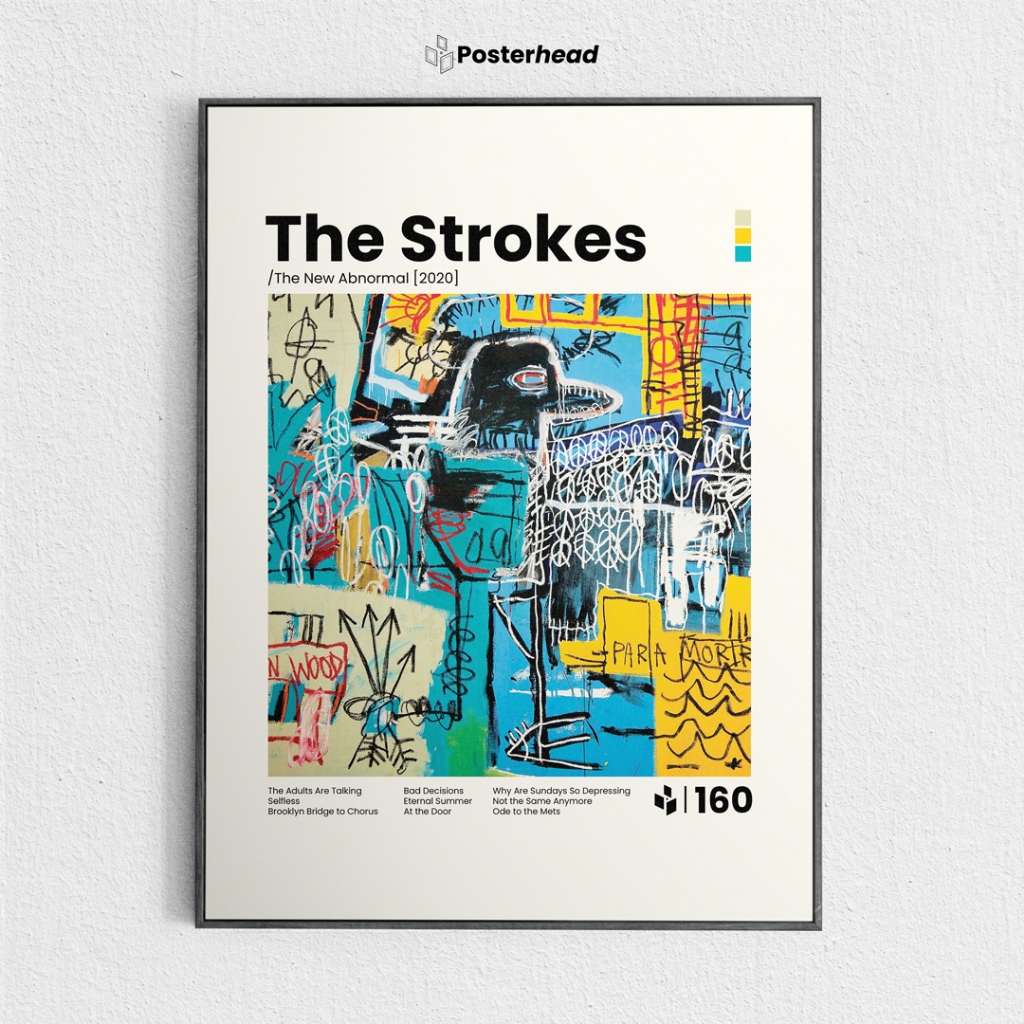 Poster The Strokes - The New Abnormal - Frameblock Hiasan Dinding - Posterhead