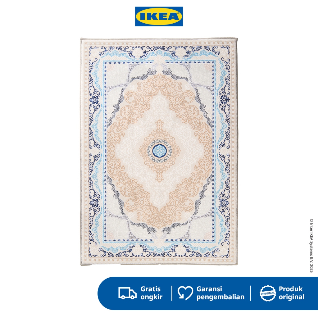 IKEA SHUFU Karpet Kecil Minimalis Biru 75x115cm