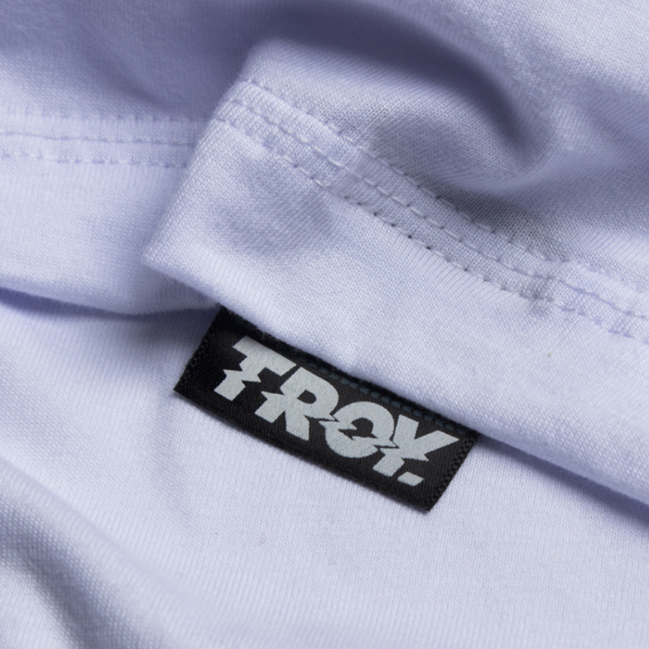 Troy Company Tshirt White Bluish Paradise - Kaos Putih Lengan Pendek MT 3332