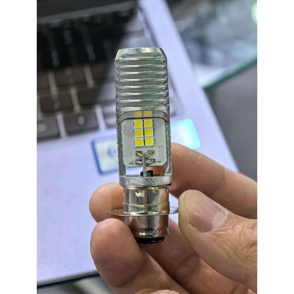 Lampu depan led H6 12 mata 2 sisi AC/DC Universal