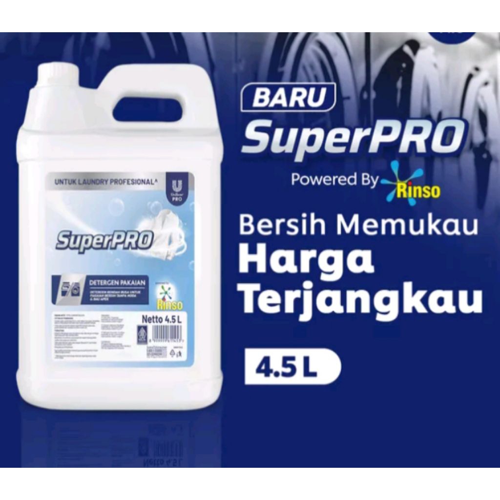 Rinso matic cair superpro jerigen 4,5liter